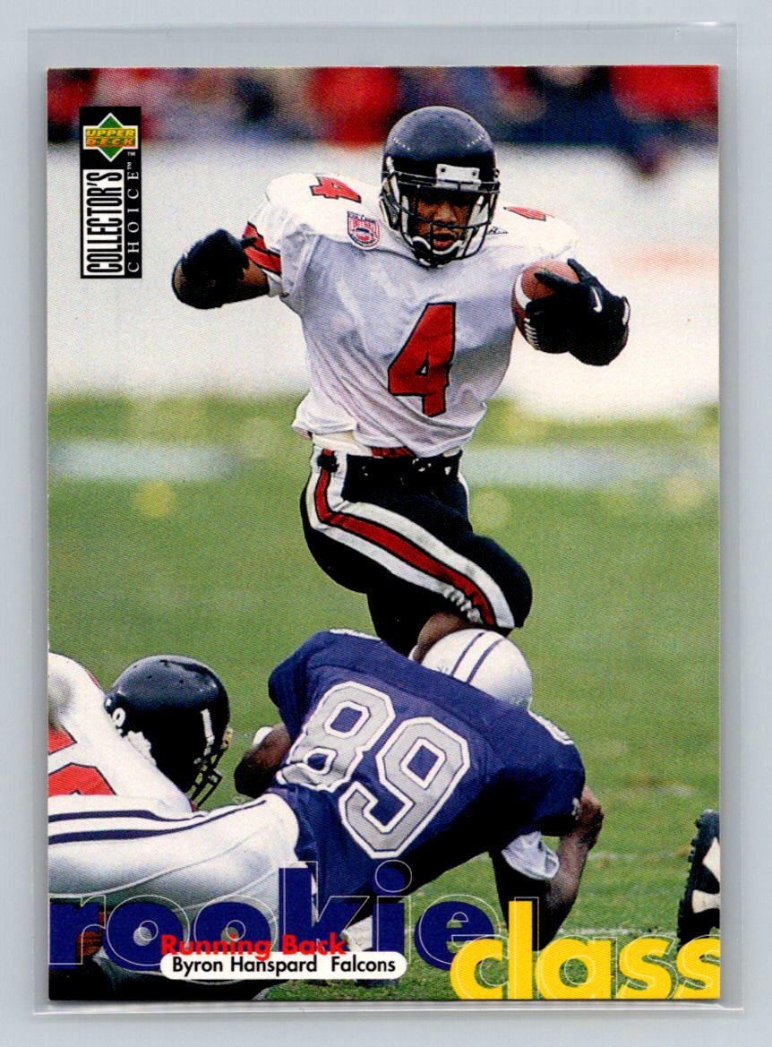 1997 Collector's Choice Rookie RC #32 Byron Hanspard Atlanta Falcons