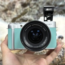 Fujifilm X-A7 24.2MP Flip Out Screen Mirrorless Camera with 15-45mm Lens Blue