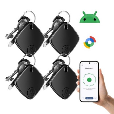 4 Pack Android Compatible Smart Tracker Tag- Tracker Tags for Android Phones, Su