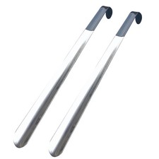 2Pack Stainless Steel Shoe Horn 16.5 Inch Extra Long Metal Shoe Horn for Seniors
