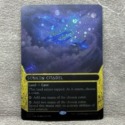 MTG Sunken Citadel (Galaxy Foil Borderless)   EOS #131 NM Magic the Gathering