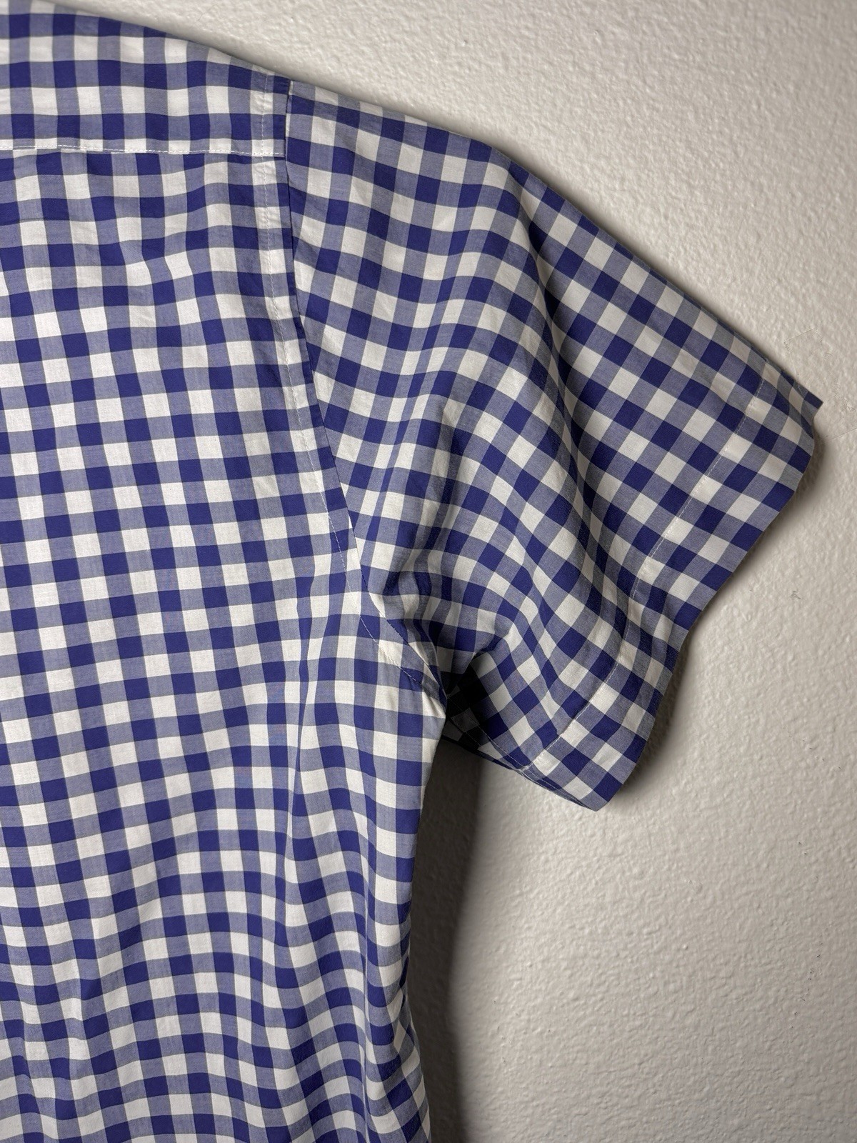 Faconnable Classique Plaid Button Down Shirt Shor… - image 12