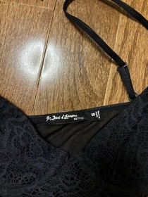 For Love and Lemons skivvies bat your lashes bralette - black