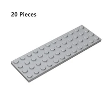 Part 3029 Plate 4X12 Light Gray Building Pieces BULK LOT Bricks Parts 20 PCS