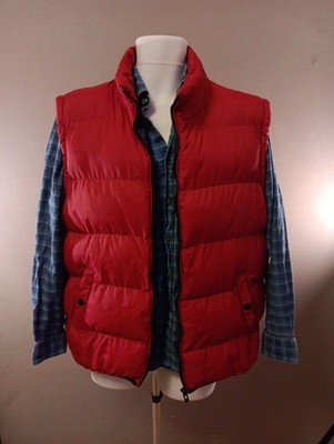 Universal Studios Back To The Future Marty McFly Red Puffer Vest Size M Y2K VTG