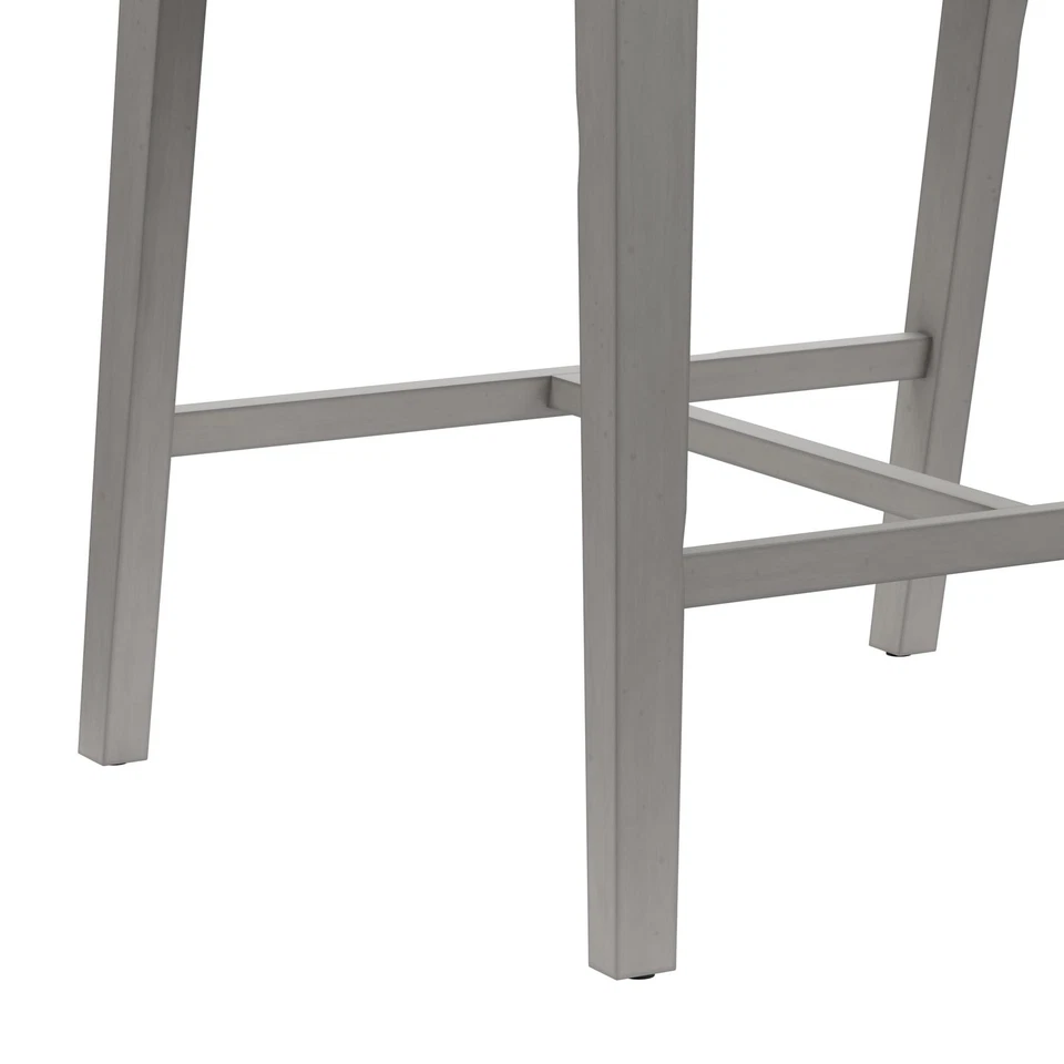 Hillsdale Dresden Wood Counter Height Stool, Distressed Gray - Image 3 of 4
