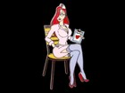 Fantasy Pin Disney Jessica Rabbit as Sexy Nurse Posing in Chair LE 100 — photo 1