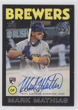 2021 Update 1986 Topps Baseball Black 126/199 Mark Mathias #86B-MMA Auto 1g89