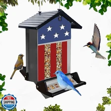 Squirrel Proof Bird Feeder,6Lbs Hanging Bird Seed Feeders for Out