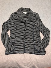 EUC Women’s PENDLETON grey navy knit button up blazer coat. Size M