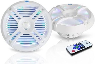 Pyle 6.5  Dual Waterproof Marine Speakers - 250W Outdoor Car/Boat Radio Stereo S