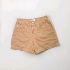GUESS Vintage Shorts Women's Baige 100 Cotton High Rise Size 28