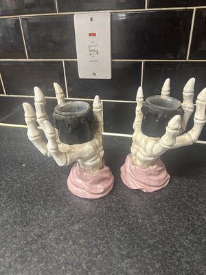 tkmaxx Halloween Skelett Hände Kerzenständer
