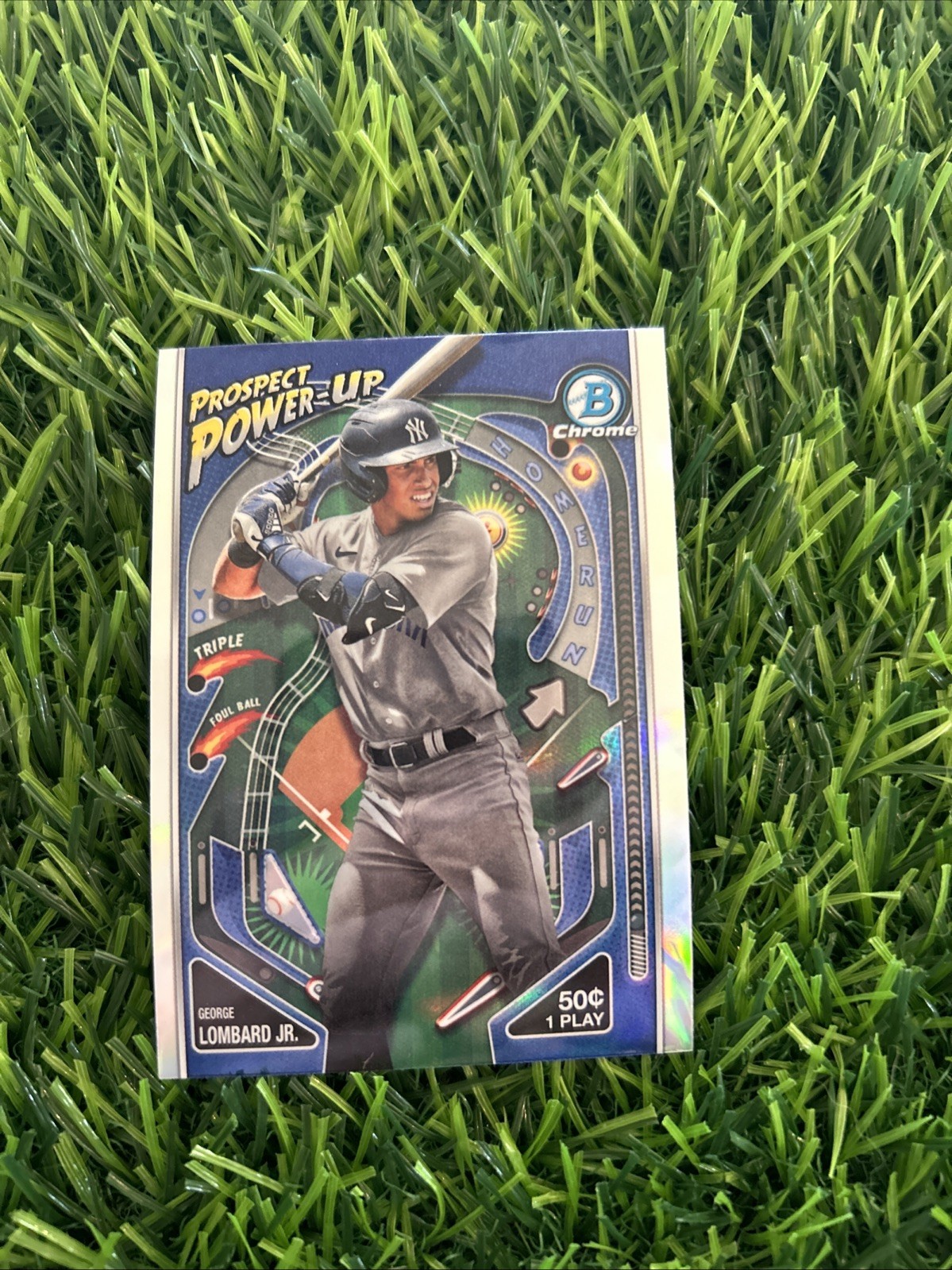 2024 Bowman Chrome #PP-17 George Lombard Jr Power-Up New York Yankees C5