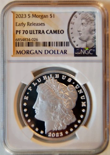 2023 S Proof Morgan Dollar $1 Single from Set NGC PF70 Early Releases
