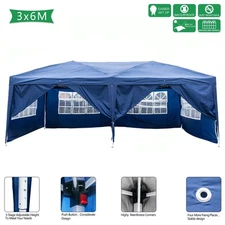 LEADZM 3x6m Pop Up Gazebo with Sides Event Shelter with  Bag