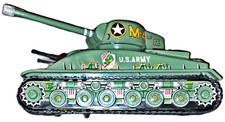 TAIYO TIN TANK TOY M4 Drive Belt Rotate Rear Lights,No Nomura,Yonezawa,Video.. 
