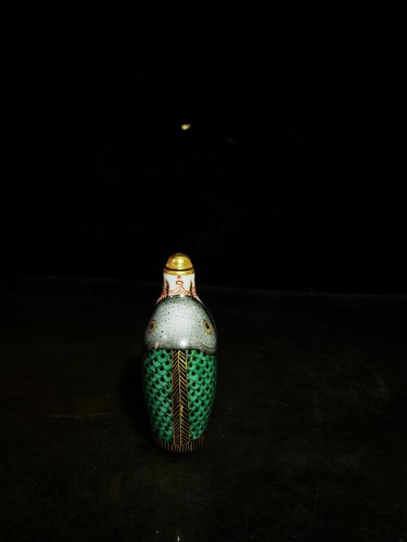 Chinese Porcelain Handmade two fish statue Exquisite Snuff Bottle - Bild 2 von 8
