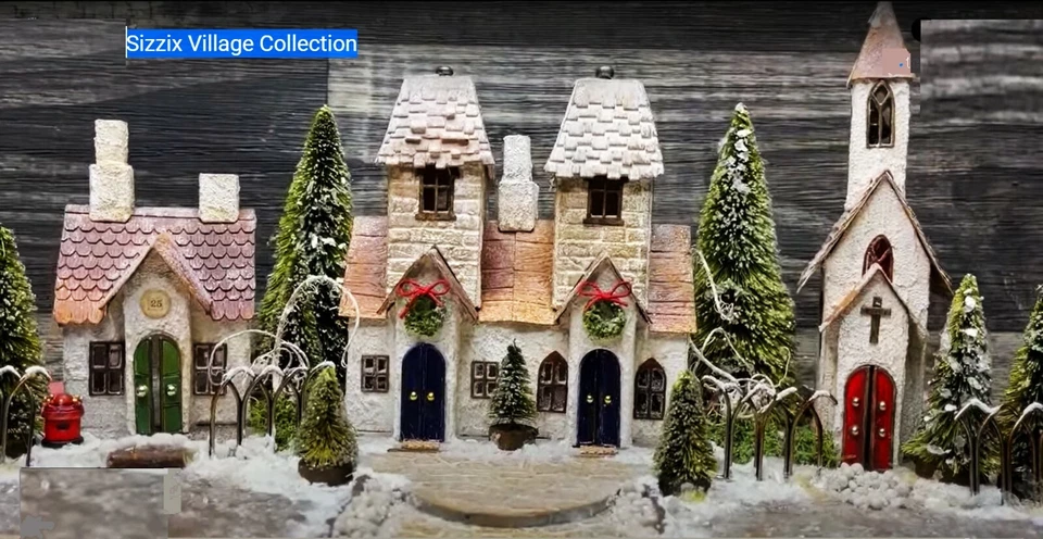 New Sizzix Thinlits Village Collection 87pc #665564 Retail $84.99 by Tim Holtz - Image 4 of 4