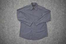 Covington Button Shirt Adult Large 16-16.5 34/35 Blue Long Sleeve Casual Mens