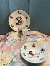 3 piece child nursery rhymes set Arklow made in Republic of Ireland Ironstone