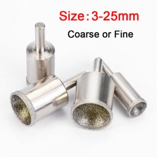 3mm-25mm Diamond Burr Grinding Bit Fine Coarse Cylinder Concave for Bead Shaping