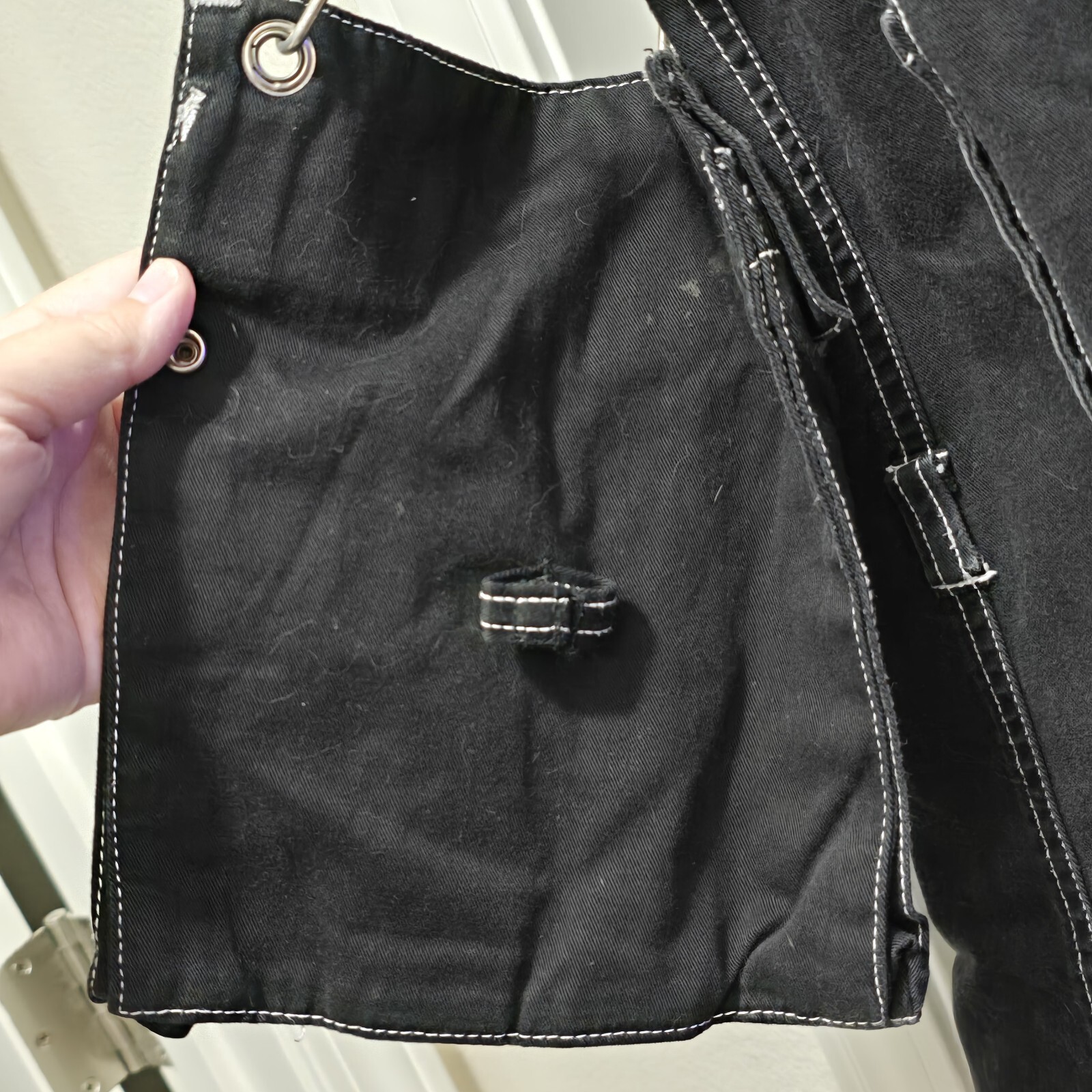 Vintage 90s Tripp NYC Bondage Style Pants Chains Baggy Goth Skater Punk Men's 2X image 5