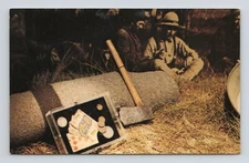 Museum of Westward Expansion St Louis MO Long Drive Cowboy Exhibit Axe Postcard 