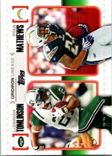 2010 Topps #GL-TM LaDainian Tomlinson / Ryan Mathews Gridiron Lineage