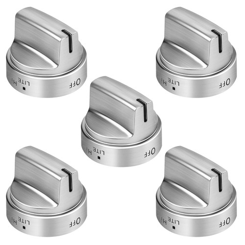 5 Pezzi WB03X24818 Manopola di Ricambio per Fornello In Acciaio
