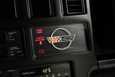 C4 Corvette Information Center Cover Plate 1984-1989 Bezel Cover C4 Emblem