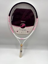 Wilson Hope Lite Size 4 1/4 White Pink Graphite Tennis Racquet Without Cover