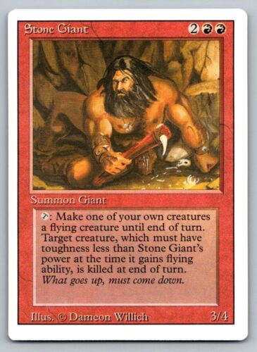 MTG Magic the Gathering Revised Edition Stone Giant - Picture 1 of 2