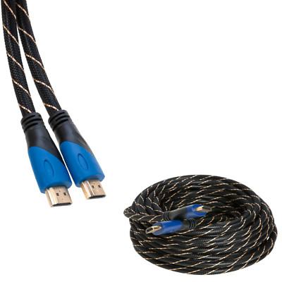 HDMI 4K Premium Mesh Cable 1080P HDTV 3D High Speed  60HZ SIZES 1.5FT-50FT LOT