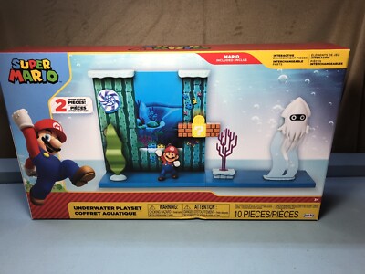 Nintendo Super Mario Underwater Jakks Pacific  Play Set NEW & SEALED.