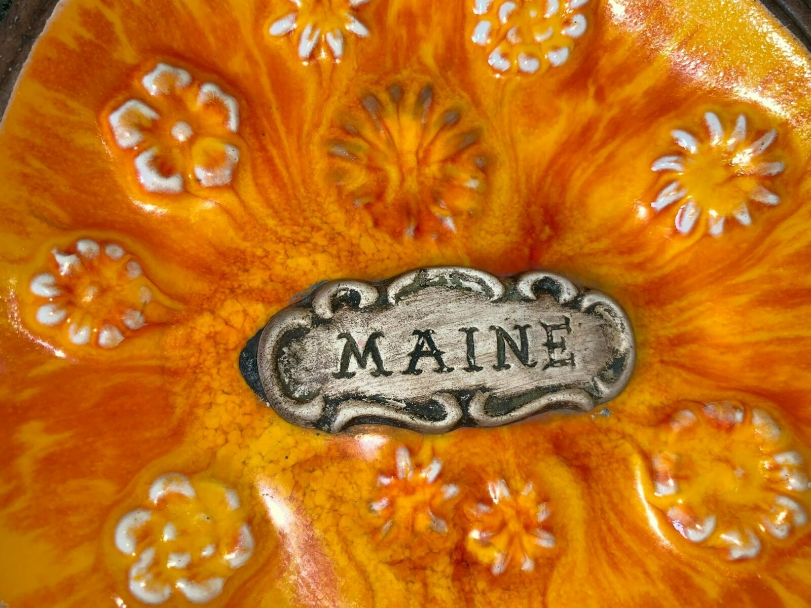 Vintage Treasure Craft Maine Fish Ashtray/Trinket Dish Made in USA Pottery