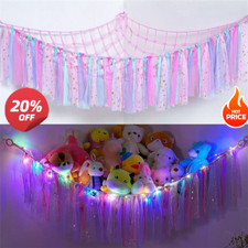 HOT Toy Hammock Stuffed Animals Storage Net Soft Cuddly Toy Corner Hanging Net Q