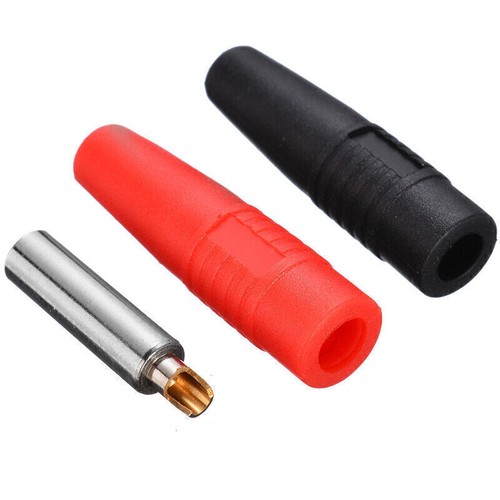 10 x Bananenbuchse 4mm Rot + Schwarz Buchse Isoliert Bananenstecker Goldstecker - Bild 7 von 10