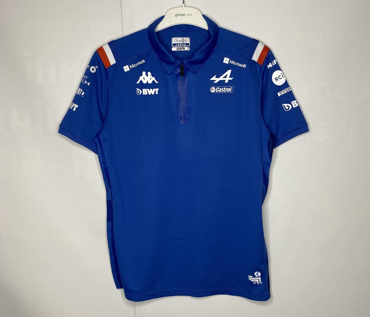 BWT ALPINE F1 TEAM KAPPA POLO T-SHIRTS FORMULA RACING KAPPA SIZE