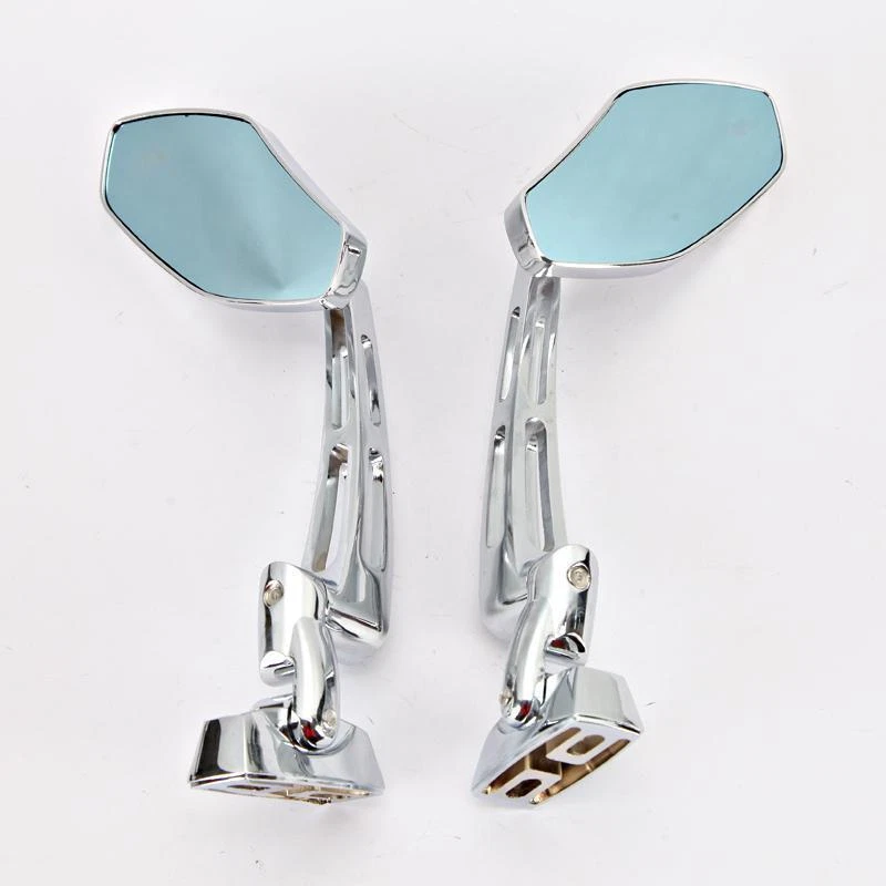 Chrome Racing Sports Bike Mirrors Fit For Suzuki GSXR1000 GSXR1100 GSXR1100W Foto 3 de 4