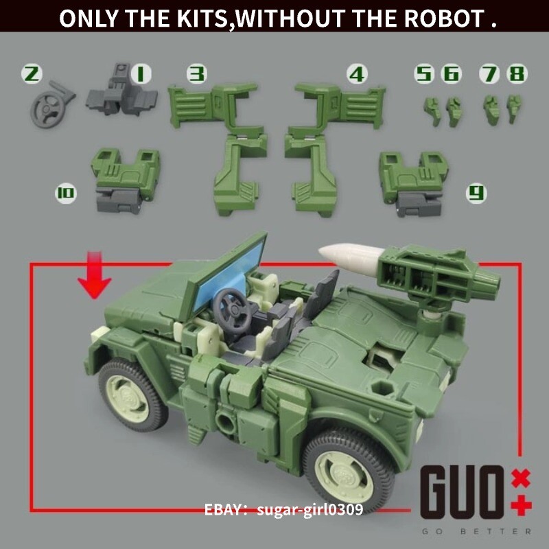 3D DIY Filler Upgrade kit For Legacy United Generations Selects Hound Accessorie