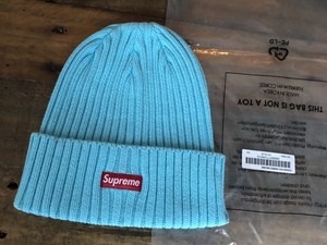 supreme overdyed ribbed beanie black