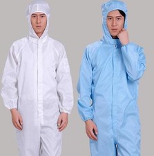 Anti-Static Hooded Suits Dust-Proof Protective Coveralls Laboratory Clothing