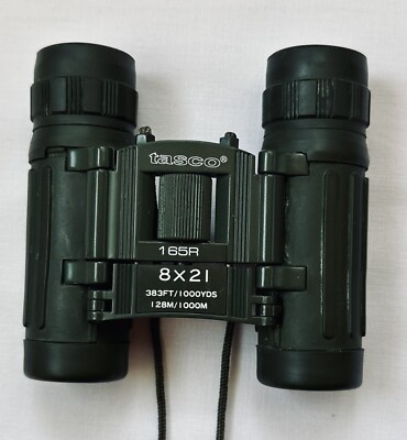 Fernglas Tasco 8 x 21 Spektiv, dunkelgrün Feldstecher mit Tasche unbenutzt