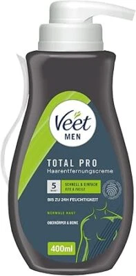 Veet Men Haarentfernungscreme für Oberkörper Beine Enthaarungscreme für Männer