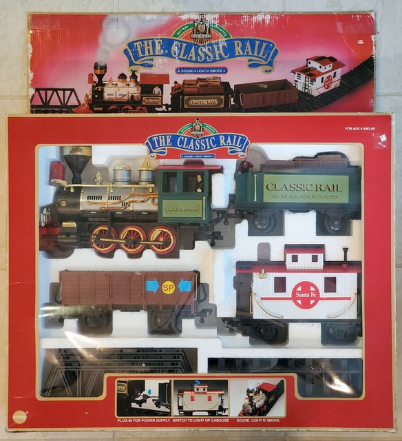 Boxed ECHO The Classic Rail 26 Pcs Train Set G Scale 1990 Complete for