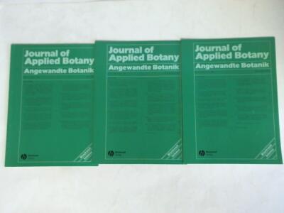 Journal of Applied Botany = Angewandte Botanik, Vol. 77/2003, 1/2 (May), 3/4 (Se