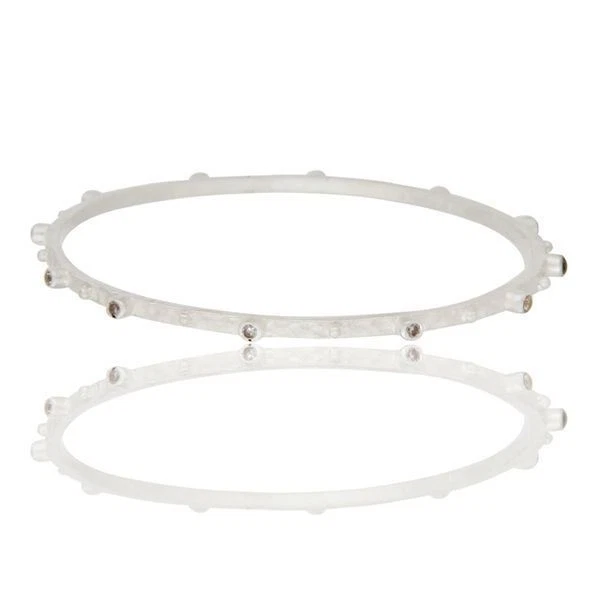 方晶锆石 925 纯银时尚手镯手链首饰  — 第 3/3 张图片