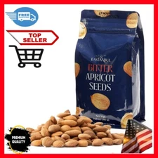 Organic Bitter Raw Apricot Kernel Premium Seeds 16oz Gluten Free Vegan USDA 1 lb