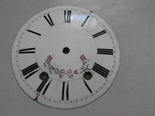 ancien cadran Emaillé mouvement mécanisme horloge comtoise XIX° UHR CLOCK D.23cm